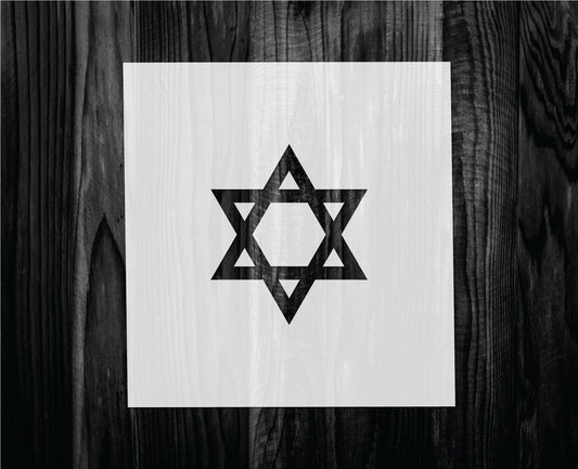 Star of David Stencil, Mylar reusable stencil, Stencil, FAST SHIPPING