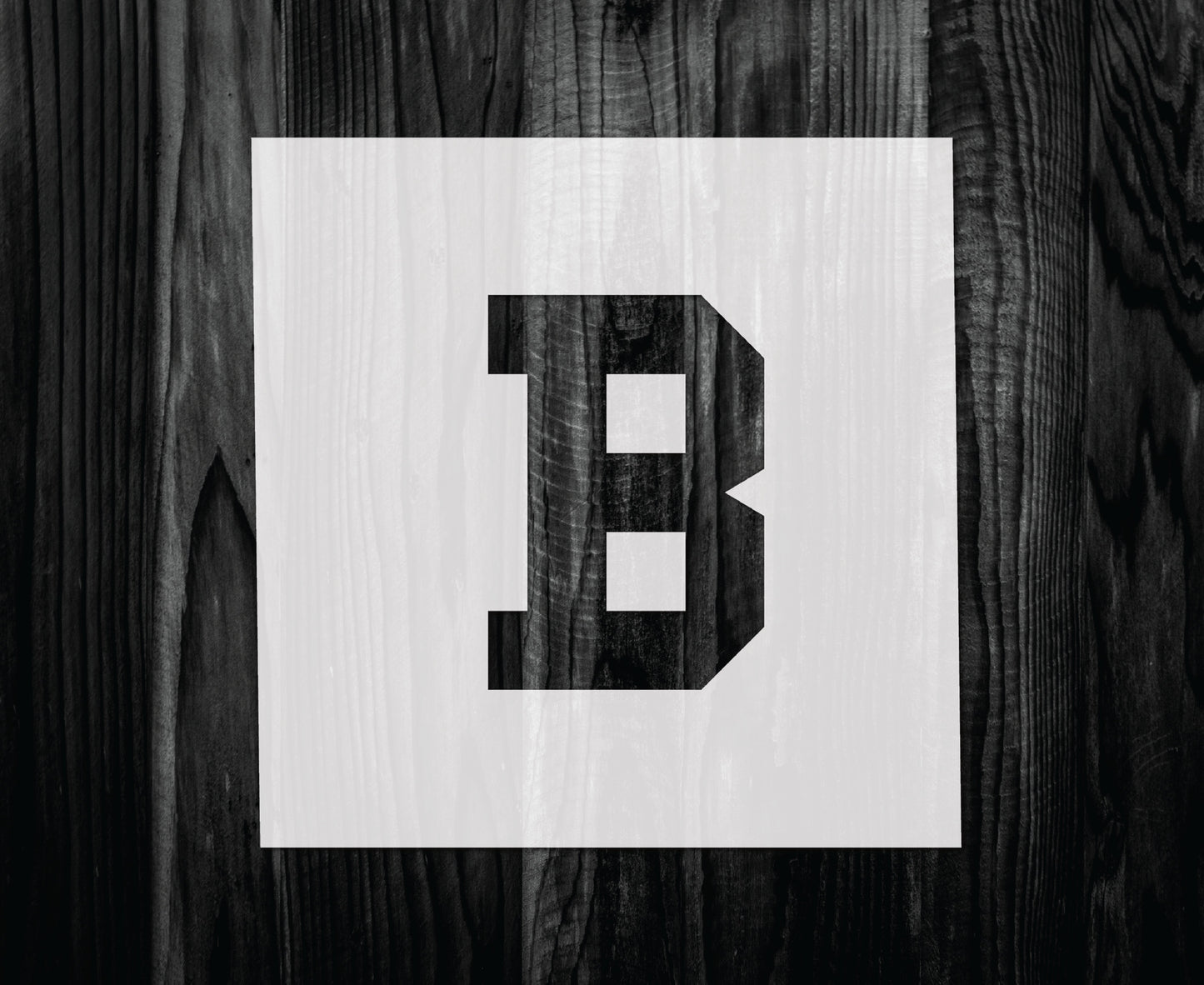 Letter B Stencil, Mylar reusable stencil, Stencil, FAST SHIPPING