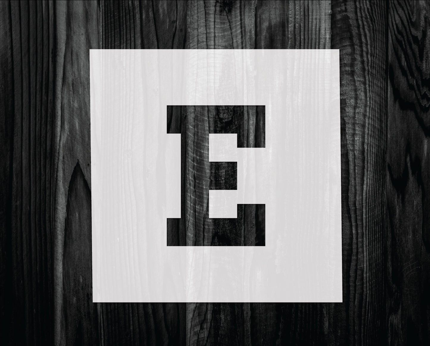 Letter E Stencil, Mylar reusable stencil, Stencil, FAST SHIPPING