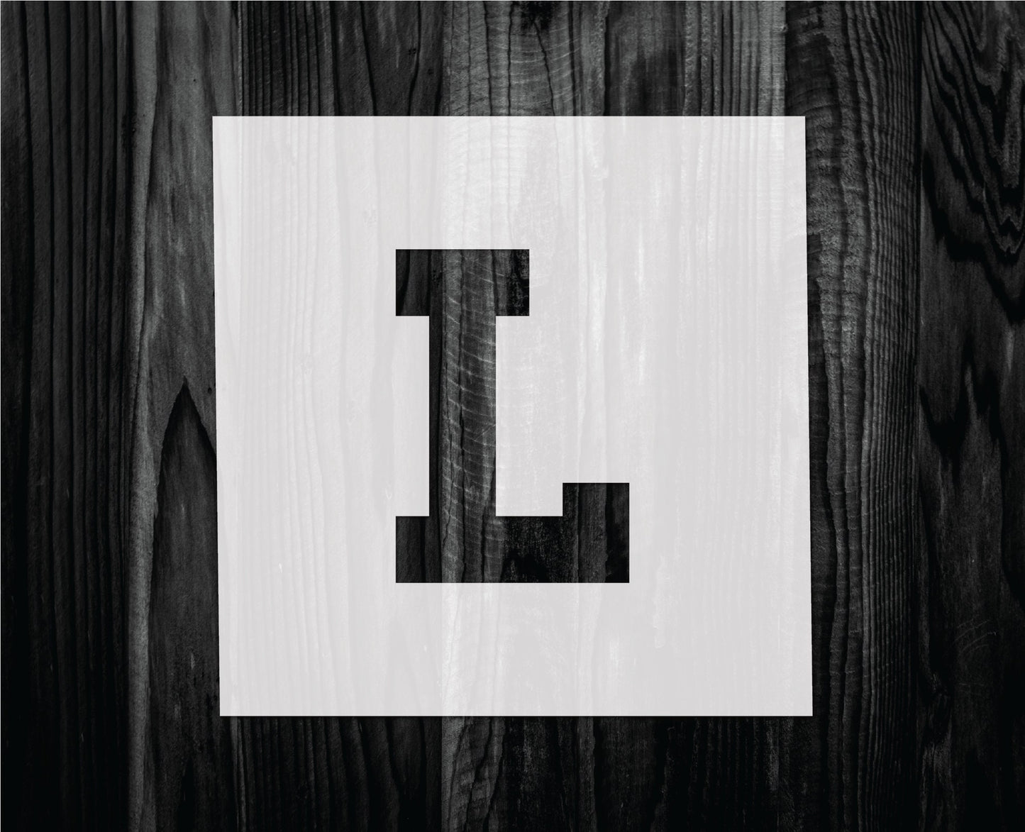 Letter L Stencil, Mylar reusable stencil, Stencil, FAST SHIPPING