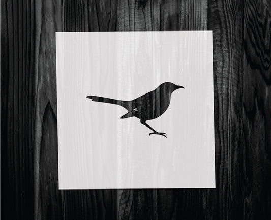 Mockingbird Stencil, Mylar reusable stencil, Stencil, FAST SHIPPING