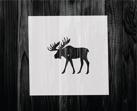 Moose Stencil, Mylar reusable stencil, Stencil, FAST SHIPPING