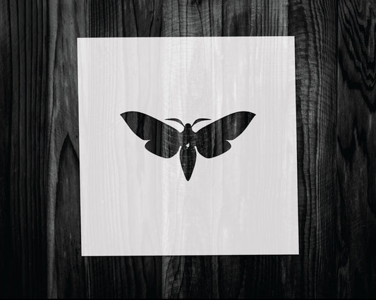 Moth Stencil, Mylar reusable stencil, Stencil, FAST SHIPPING