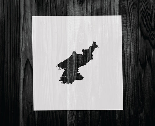 North Korea Stencil, Mylar reusable stencil, Stencil, FAST SHIPPING