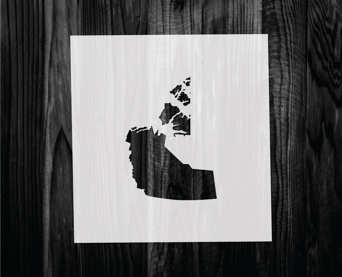 Northwest Territories Stencil, Mylar reusable stencil, Stencil, FAST SHIPPING