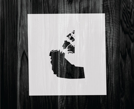 Northwest Territories Stencil, Mylar reusable stencil, Stencil, FAST SHIPPING
