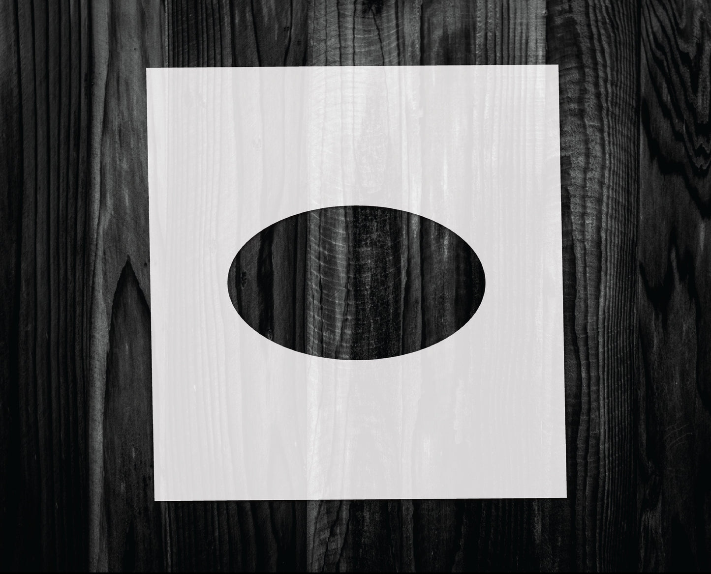 Oval Stencil, Mylar reusable stencil, Stencil, FAST SHIPPING