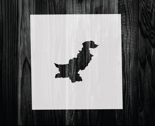Pakistan Stencil, Mylar reusable stencil, Stencil, FAST SHIPPING