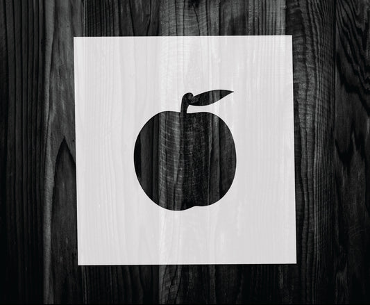 Peach Stencil, Mylar reusable stencil, Stencil, FAST SHIPPING