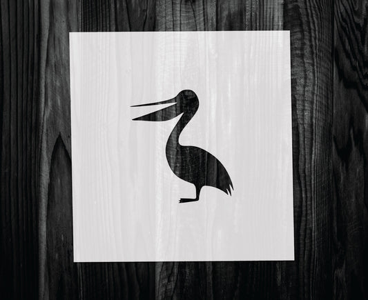 Pelican Stencil, Mylar reusable stencil, Stencil, FAST SHIPPING