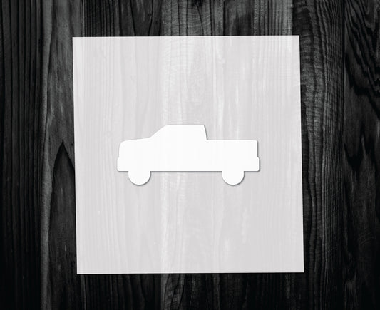 Pickup Truck Stencil, Mylar reusable stencil, Stencil, FAST SHIPPING
