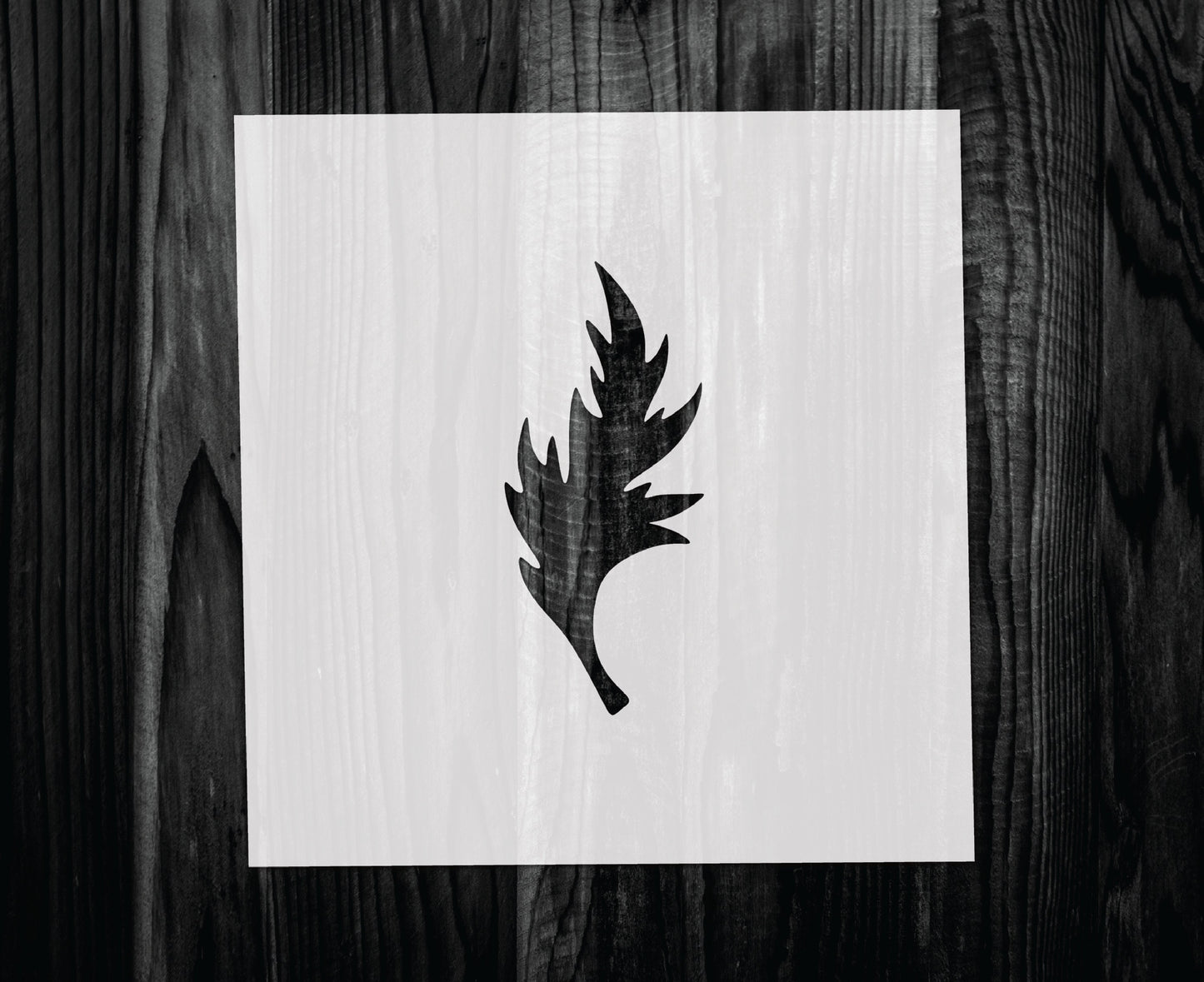 Poppy Leaf Stencil, Mylar reusable stencil, Stencil, FAST SHIPPING