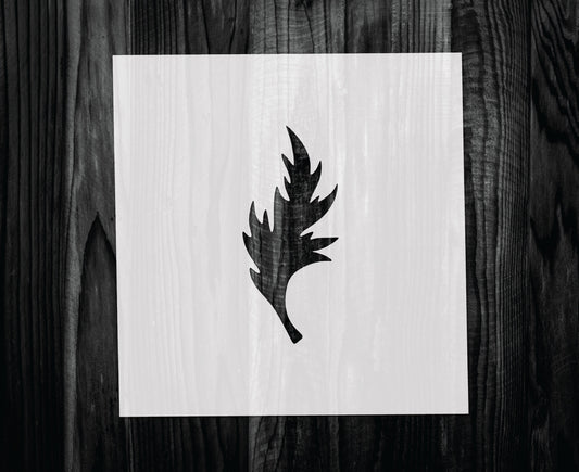 Poppy Leaf Stencil, Mylar reusable stencil, Stencil, FAST SHIPPING