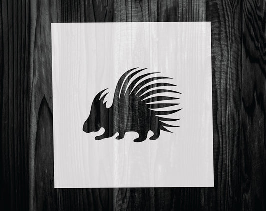 Porcupine Stencil, Mylar reusable stencil, Stencil, FAST SHIPPING