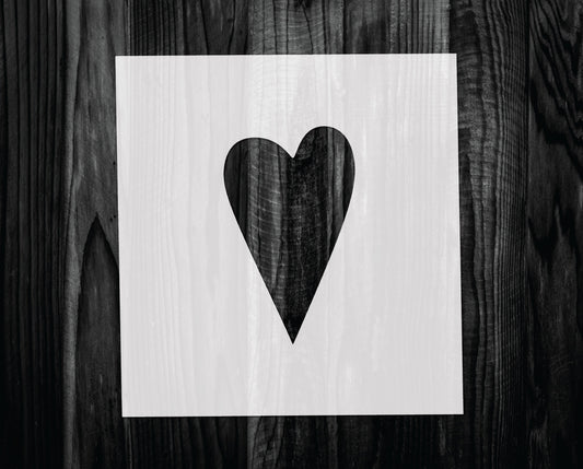 Primitive heart Stencil, Mylar reusable stencil, Stencil, FAST SHIPPING