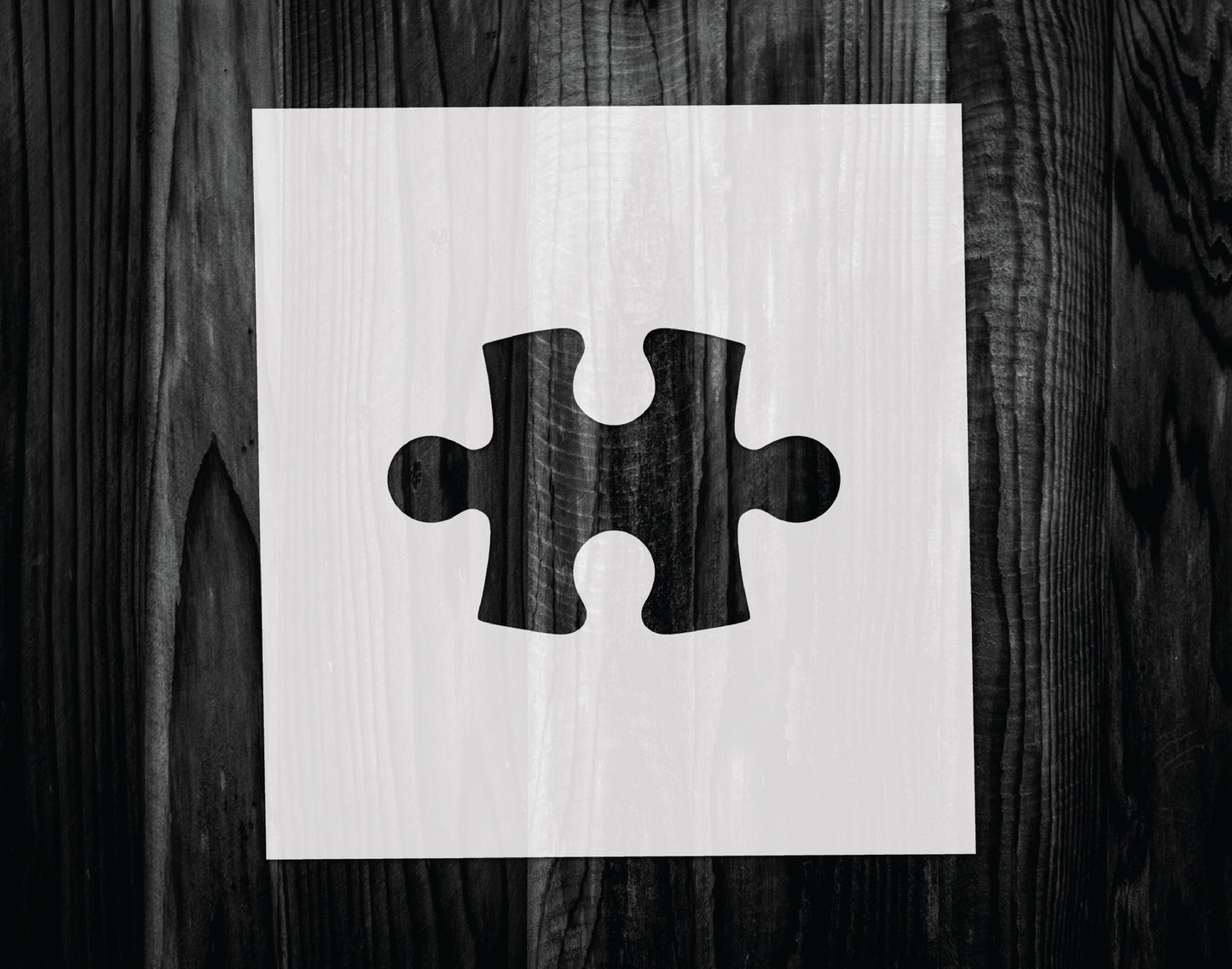 Puzzle Piece Stencil, Mylar reusable stencil, Stencil, FAST SHIPPING