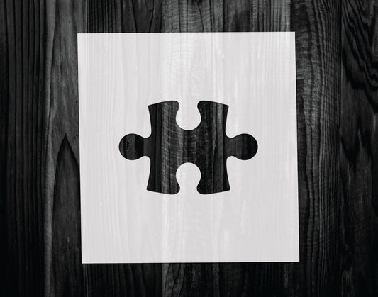 Puzzle Piece Stencil, Mylar reusable stencil, Stencil, FAST SHIPPING