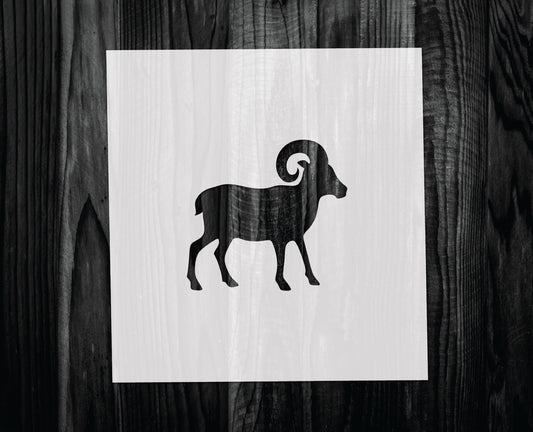 Ram Stencil, Mylar reusable stencil, Stencil, FAST SHIPPING