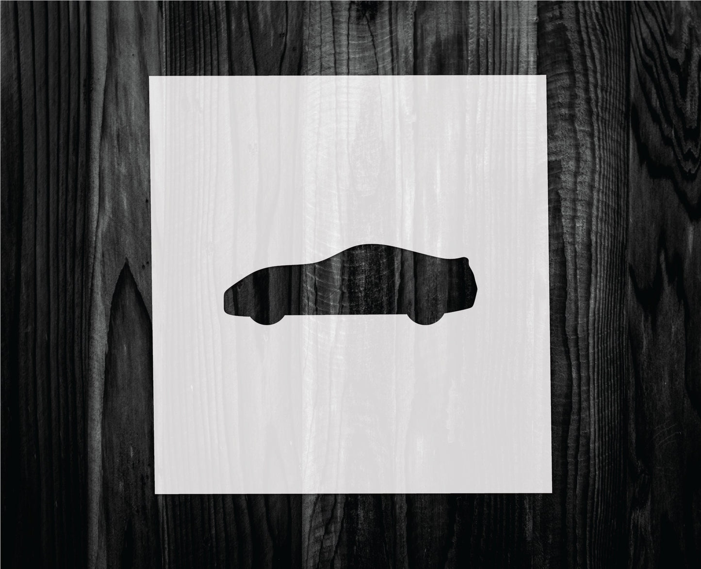 Sports Car Stencil, Mylar reusable stencil, Stencil, FAST SHIPPING