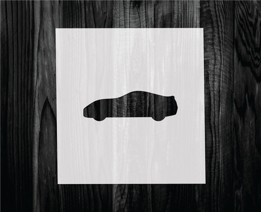 Sports Car Stencil, Mylar reusable stencil, Stencil, FAST SHIPPING