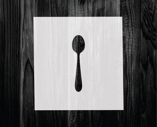 Spoon Stencil, Mylar reusable stencil, Stencil, FAST SHIPPING
