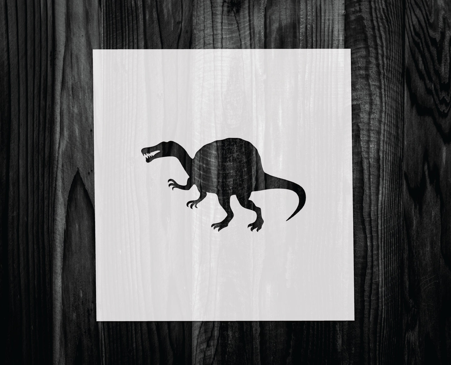 Spinosaurus Stencil, Mylar reusable stencil, Stencil, FAST SHIPPING