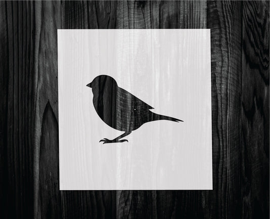 Sparrow Stencil, Mylar reusable stencil, Stencil, FAST SHIPPING