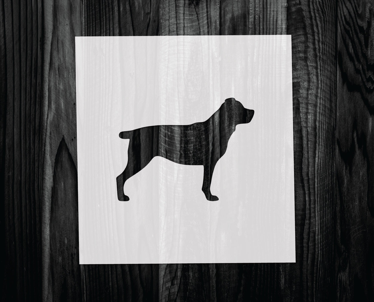 Rottweiler Stencil, Mylar reusable stencil, Stencil, FAST SHIPPING