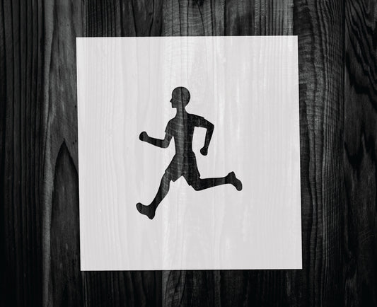 Runner Stencil, Mylar reusable stencil, Stencil, FAST SHIPPING