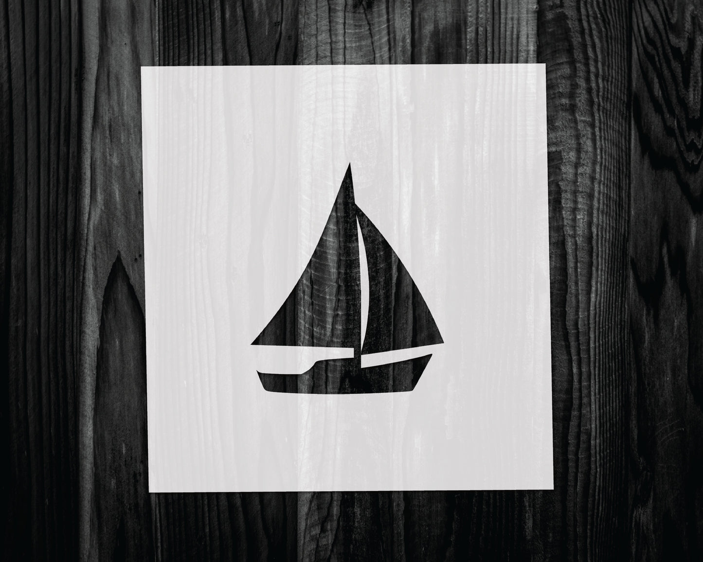 Sailboat Stencil, Mylar reusable stencil, Stencil, FAST SHIPPING