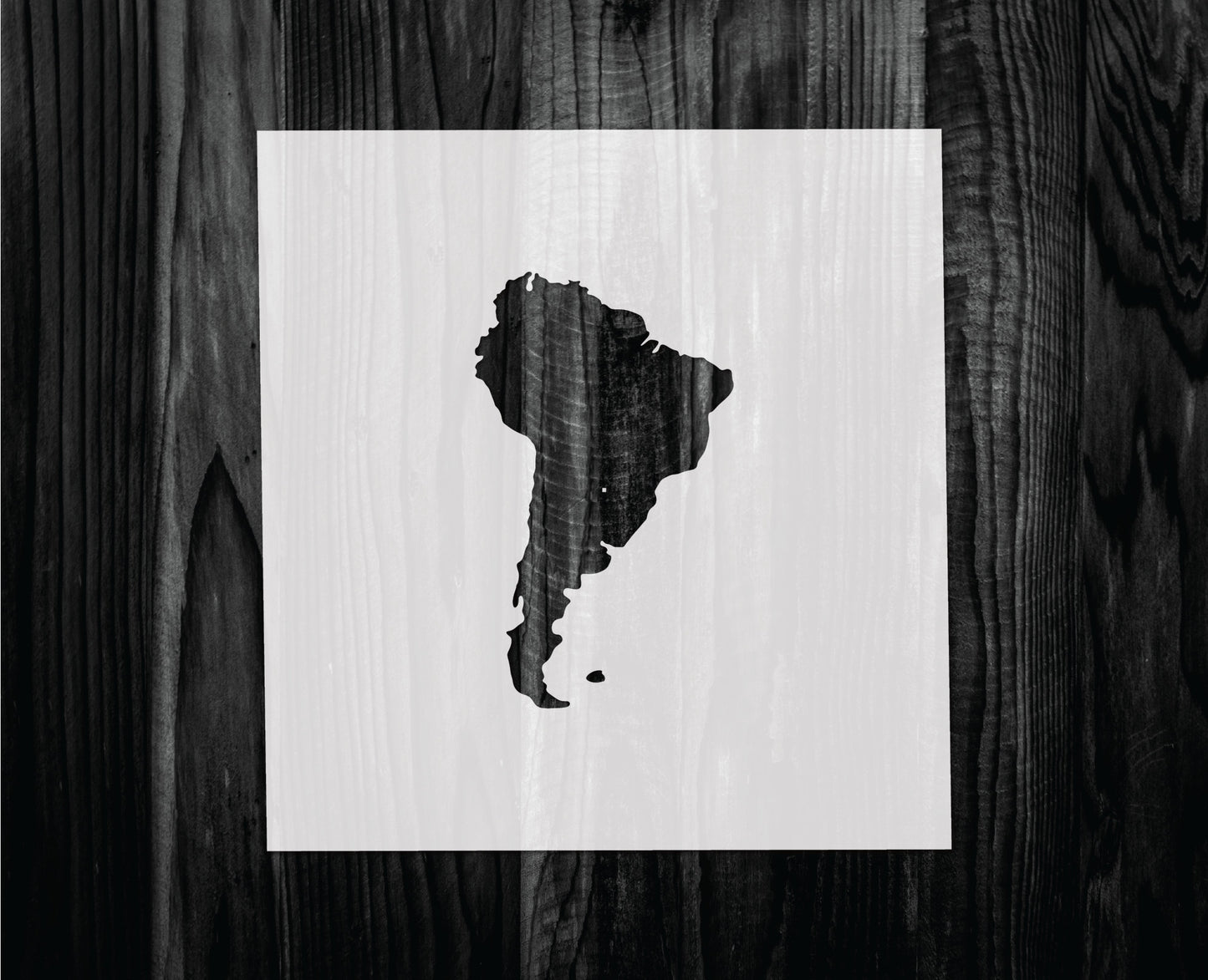 South America Stencil, Mylar reusable stencil, Stencil, FAST SHIPPING