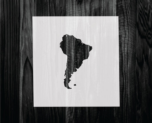 South America Stencil, Mylar reusable stencil, Stencil, FAST SHIPPING