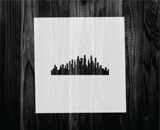 Skyline Stencil, Mylar reusable stencil, Stencil, FAST SHIPPING