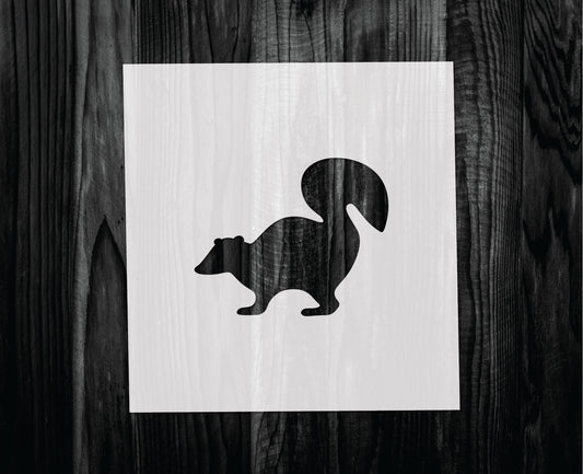 Skunk Stencil, Mylar reusable stencil, Stencil, FAST SHIPPING