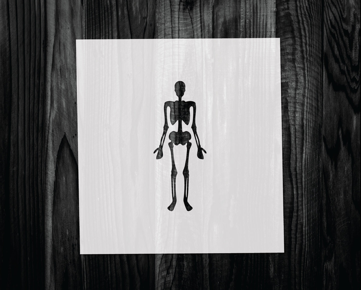 Skeleton Stencil, Mylar reusable stencil, Stencil, FAST SHIPPING