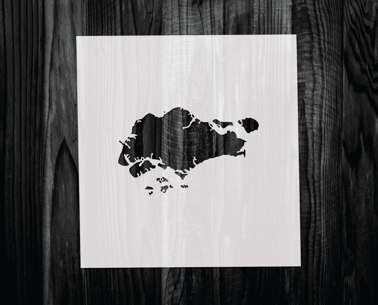 Singapore Stencil, Mylar reusable stencil, Stencil, FAST SHIPPING