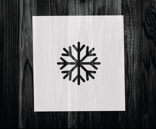 Simple Snowflake Stencil, Mylar reusable stencil, Stencil, FAST SHIPPING