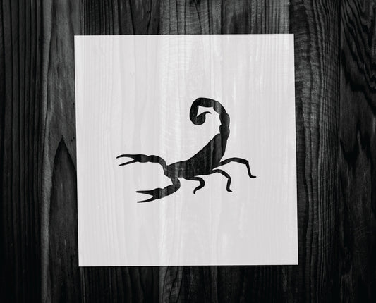 Scorpion Stencil, Mylar reusable stencil, Stencil, FAST SHIPPING
