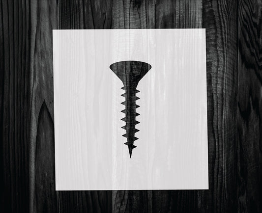 Screw Stencil, Mylar reusable stencil, Stencil, FAST SHIPPING