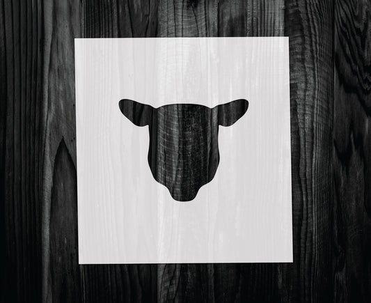 Sheep Head Stencil, Mylar reusable stencil, Stencil, FAST SHIPPING