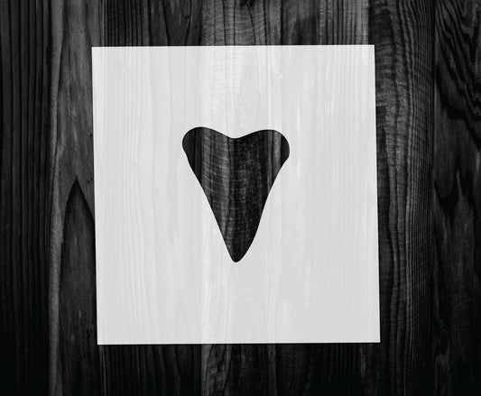 Shark Tooth Stencil, Mylar reusable stencil, Stencil, FAST SHIPPING