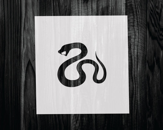 Serpent Stencil, Mylar reusable stencil, Stencil, FAST SHIPPING