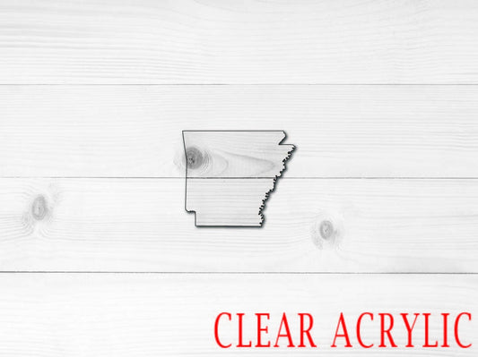 Arkansas Acrylic Shape, Clear Acrylic Craft Blank, DIY Acrylic Blank