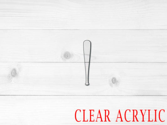 Baseball bat Acrylic Shape, Clear Acrylic Craft Blank, DIY Acrylic Blank