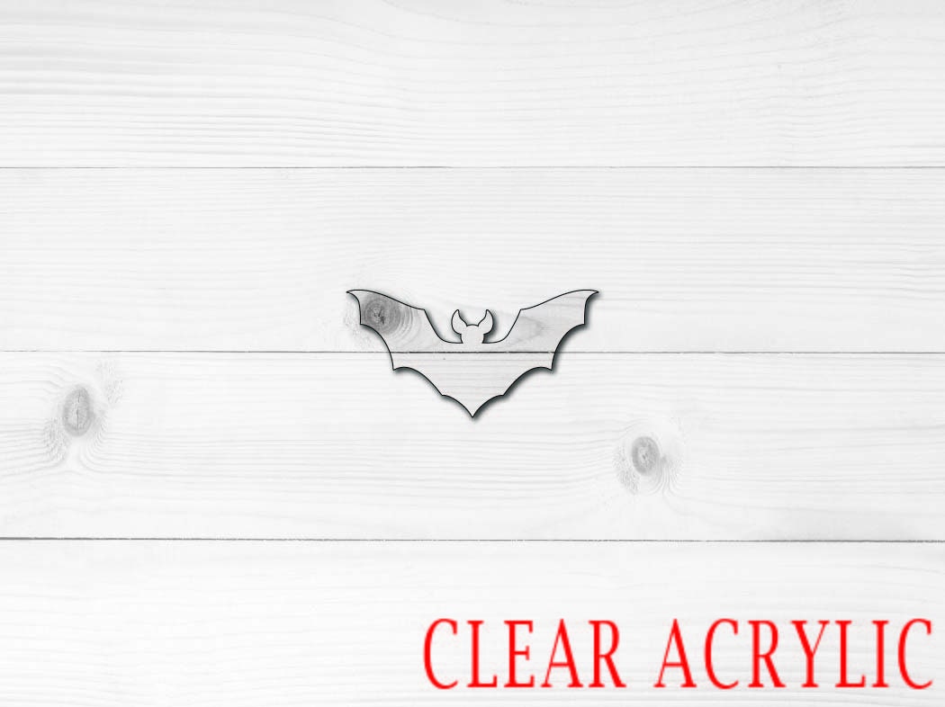 Bat Acrylic Shape, Clear Acrylic Craft Blank, DIY Acrylic Blank