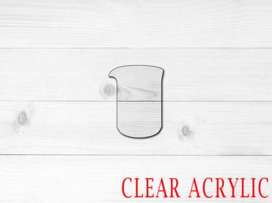 Beaker Acrylic Shape, Clear Acrylic Craft Blank, DIY Acrylic Blank