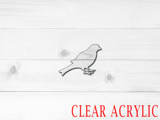 Bird Acrylic Shape, Clear Acrylic Craft Blank, DIY Acrylic Blank