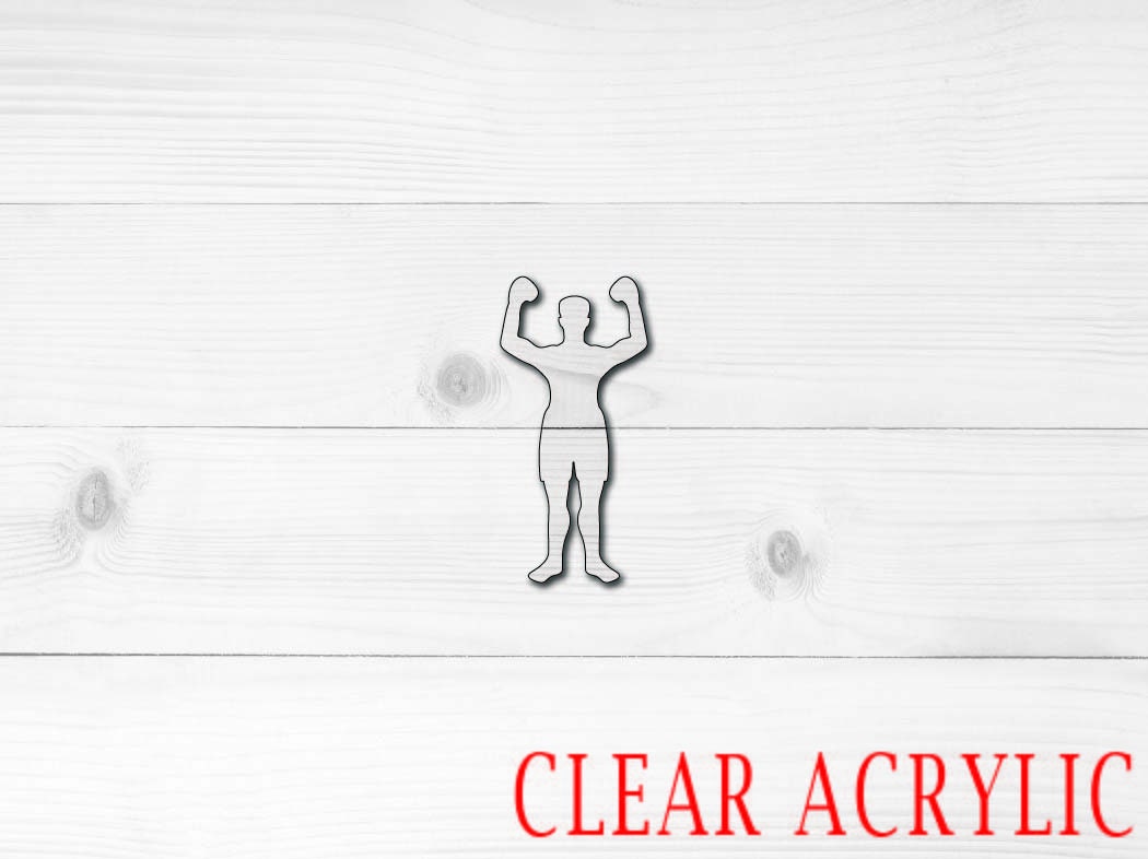 Boxer Acrylic Shape, Clear Acrylic Craft Blank, DIY Acrylic Blank