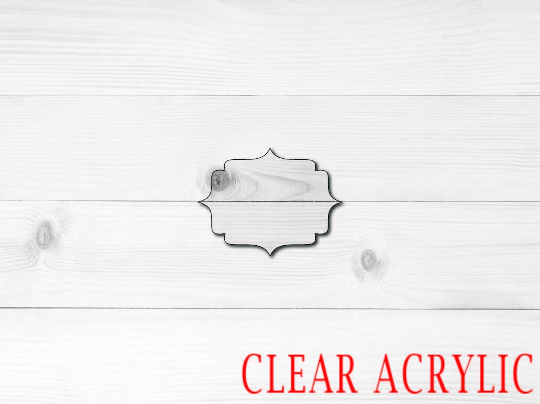 Bracket frame Acrylic Shape, Clear Acrylic Craft Blank, DIY Acrylic Blank