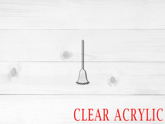 Broom Acrylic Shape, Clear Acrylic Craft Blank, DIY Acrylic Blank